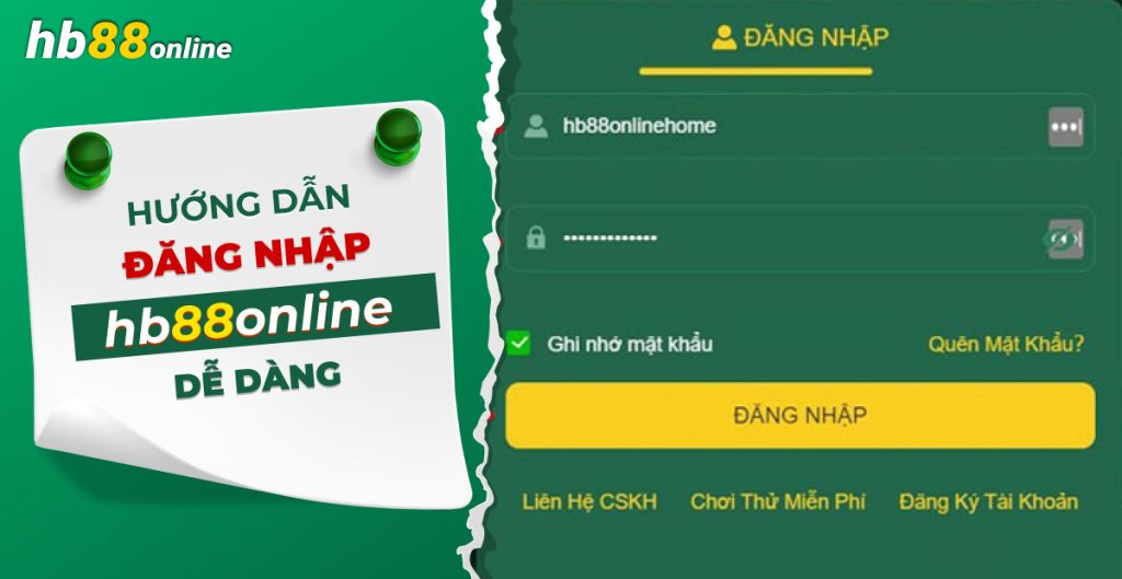 Hướng dẫn đăng nhập HB88